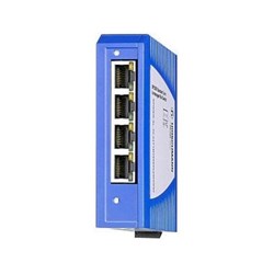 Hirschmann 942 132-008 Unmanaged DIN Rail Mount Switch 4 x 10/100 Base-TX RJ45 1 x 100 Base-FX -Port 12-24VDC